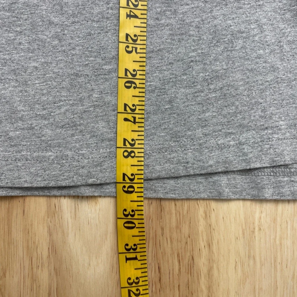 The North Face Mens Gray Blue Logo‎ Long Sleeve T-Shirt Size Large